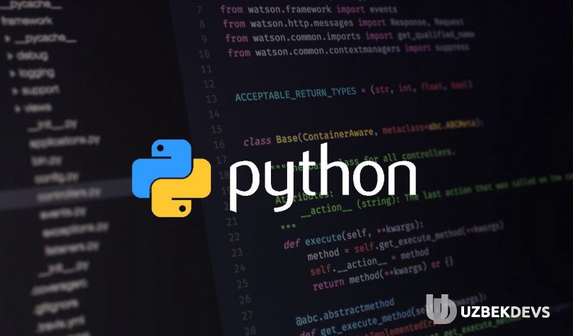 Python darsligi 100% joylandi.